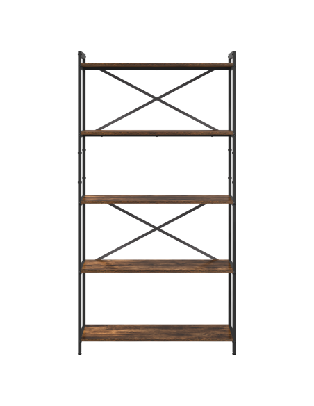 Libreria Rovere fumo 80 x 30 x 153 cm Legno multistrato