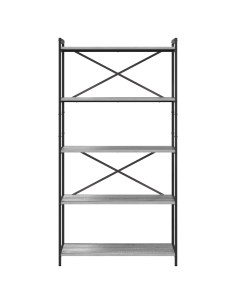 Libreria Grigio sonoma 80 x 30 x 155 cm Legno multistrato