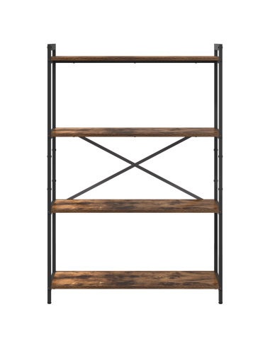 Libreria Rovere fumé 80 x 30 x 120 cm Legno multistrato