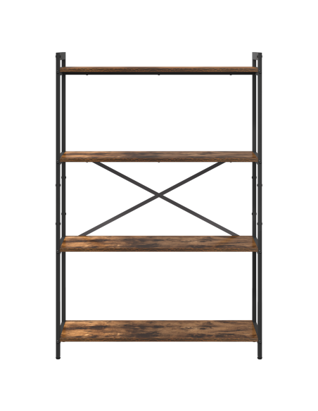 Libreria Rovere fumé 80 x 30 x 120 cm Legno multistrato