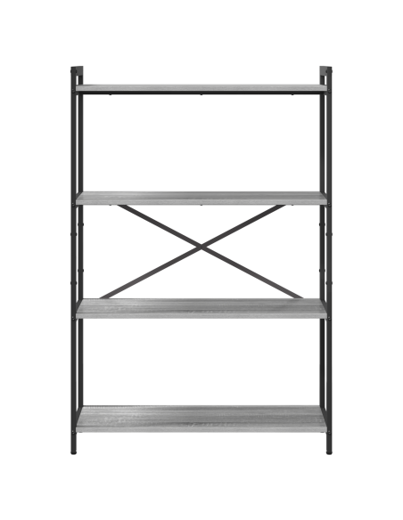 Libreria Grigio sonoma 80 x 30 x 120 cm Legno multistrato