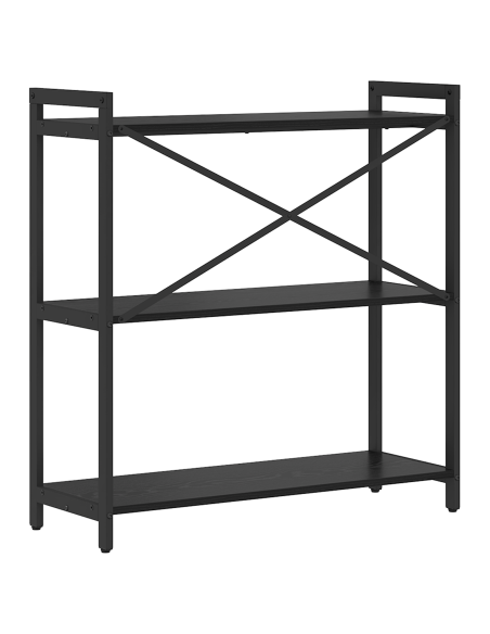 Libreria Rovere nero 80 x 30 x 83 cm Legno multistrato