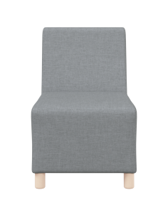 Unità di Divano Modulare Senza Braccioli 2 pcs Grigio chiaro