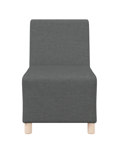 Unità di Divano Modulare Senza Braccioli 2 pcs Grigio scuro