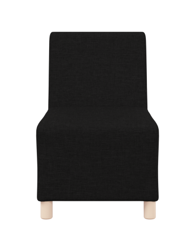 Unità di Divano Modulare Senza Braccioli 2 pcs Nero