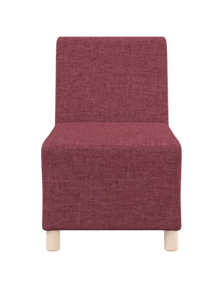Poltrona Divano Grigia Chiara 55 cm Tessuto 2 pcs Rosso