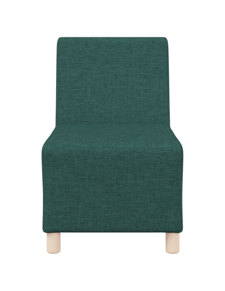 Poltrona Divano Grigia Chiara 55 cm Tessuto 2 pcs Verde scuro