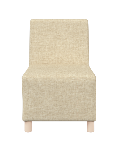 Unità di Divano Modulare Senza Braccioli 2 pcs Crema