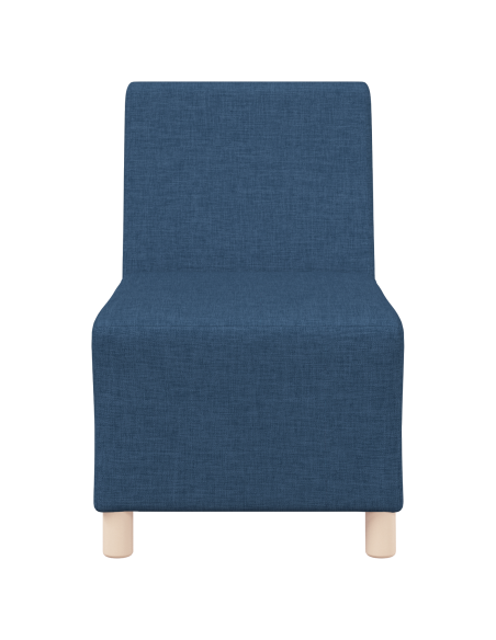 Poltrona Divano Grigia Chiara 55 cm Tessuto 2 pcs Blu
