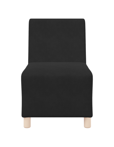 Unità di Divano Modulare Senza Braccioli 2 pcs Nero