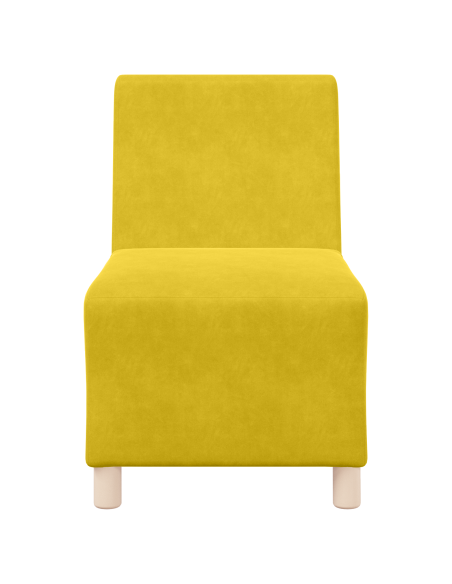 Poltrone Divano 2 pcs Giallo 55 x 74 x 82 cm Velluto