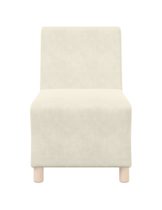 Unità di Divano Modulare Senza Braccioli 2 pcs Crema