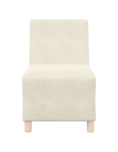 Unità di Divano Modulare Senza Braccioli 2 pcs Crema