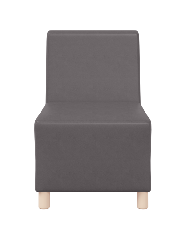 Unità di Divano Modulare Senza Braccioli 2 pcs Grigio