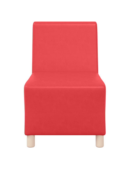 Poltrone Divano 2 pcs Rosso 55 x 74 x 82 cm Pelle sintetica