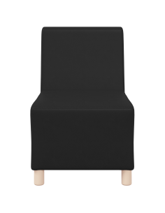 Unità di Divano Modulare Senza Braccioli 2 pcs Nero