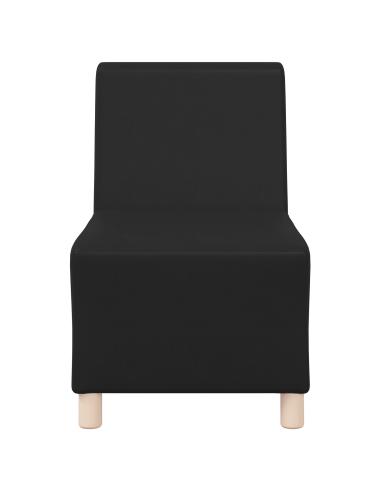 Unità di Divano Modulare Senza Braccioli 2 pcs Nero