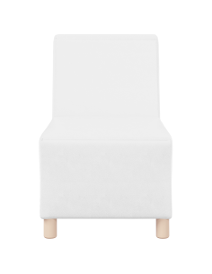 Unità di Divano Modulare Senza Braccioli 2 pcs Bianco