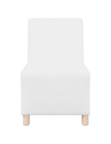 Unità di Divano Modulare Senza Braccioli 2 pcs Bianco