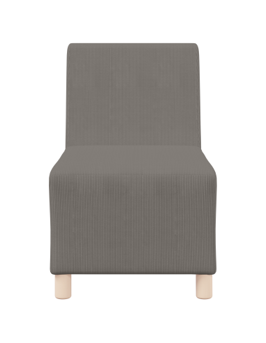 Unità di Divano Modulare Senza Braccioli 2 pcs Grigio chiaro