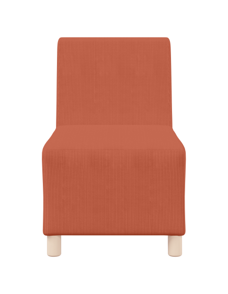 Sofa Chiar 2 pcs Arancione 55 x 74 x 82 cm