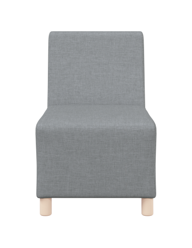 Unità di Divano Modulare Senza Braccioli 3 pcs Grigio chiaro