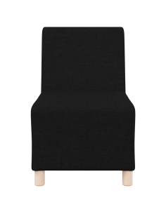 Unità di Divano Modulare Senza Braccioli 3 pcs Nero