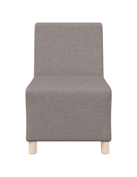 Poltrona Divano Grigia Chiara 55 cm Tessuto 3 pcs Talpa