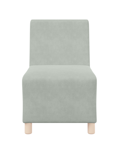 Unità di Divano Modulare Senza Braccioli 3 pcs Grigio chiaro