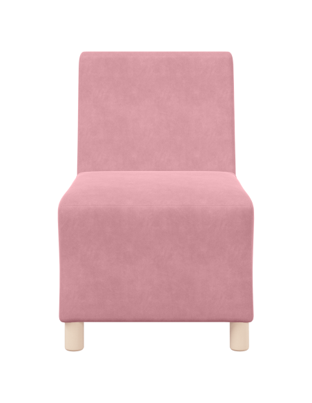 Poltrone Divano 3 pcs Rosa 55 x 74 x 82 cm Velluto