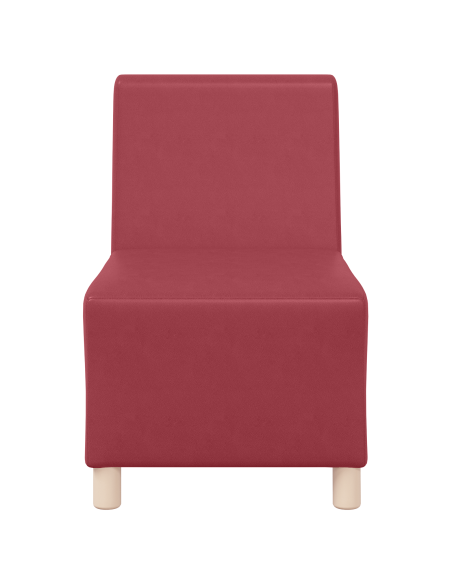 Poltrone Divano 3 pcs Rosso vino 55 x 74 x 82 cm