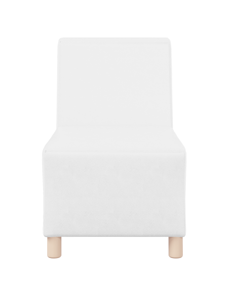 Poltrone Divano 3 pcs Bianco 55 x 74 x 82 cm Pelle sintetica