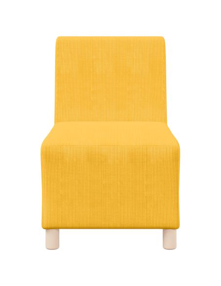 Sofa Chiar 3 pcs Giallo chiaro 55 x 74 x 82 cm