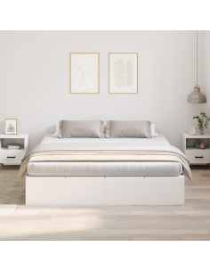 Struttura letto con contenitore Bianco 180 x 200 cm