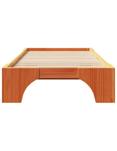 Struttura del letto Marrone cerato 80 x 200 cm Pino massello