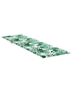 Cuscino Lounger Motivo Foglia 200 x 70 x 3 cm Tessuto Oxford