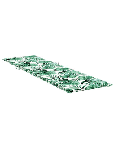 Cuscino Lounger Motivo Foglia 200 x 70 x 3 cm Tessuto Oxford
