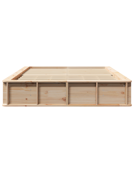Struttura del letto Marrone 120 x 190 cm legno