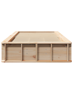 Struttura del letto Marrone 90 x 200 cm Pino massello