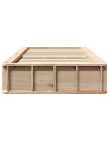 Struttura del letto Marrone 90 x 200 cm Pino massello