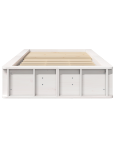 Struttura del letto Bianco 90 x 200 cm Pino massello