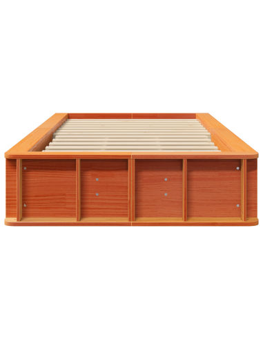 Struttura del letto Marrone cerato 80 x 200 cm Pino massello