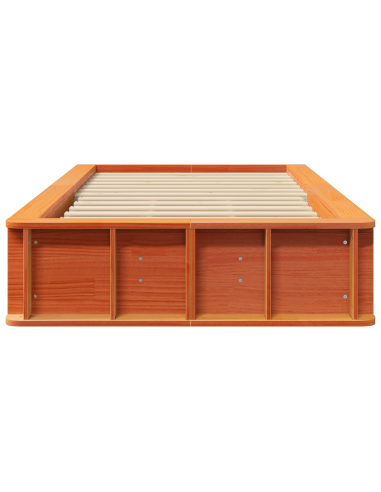 Struttura del letto Marrone cerato 90 x 190 cm Pino massello