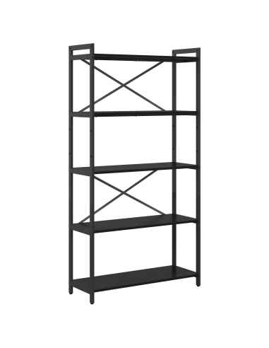 Libreria Rovere Nero 80 x 30 x 155 cm Legno multistrato