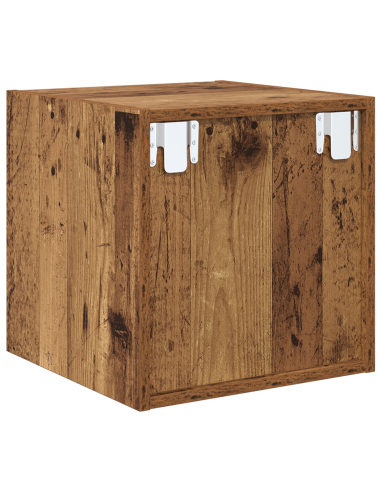 Armadietto a muro con lo scaffale Legno vecchio 37 x 37 x 37 cm