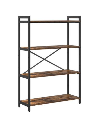 Libreria Rovere fumé 80 x 30 x 120 cm Legno multistrato