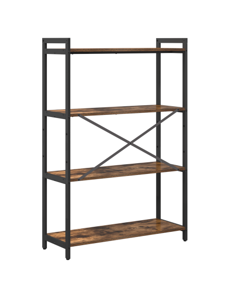 Libreria Rovere fumé 80 x 30 x 120 cm Legno multistrato