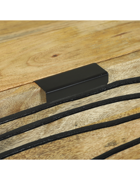 Set di Credenze con cassetto 2 pcs Naturale 60 x 33,5 x 75 cm