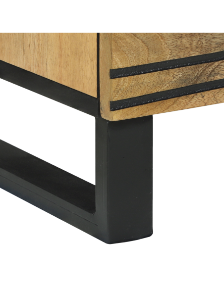 Set di Credenze con cassetto 2 pcs Naturale 60 x 33,5 x 75 cm