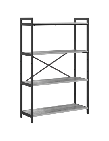 Libreria Grigio sonoma 80 x 30 x 120 cm Legno multistrato